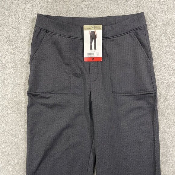 NEW Mondetta Ladies M Pull-On Herringbone Straight Leg Sweatpants Black - Picture 7 of 8